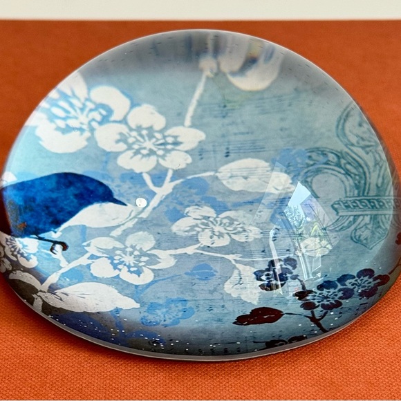 Pier 1 Imports Blue Paperweight and Charm Book Mark - Picture 6 of 9